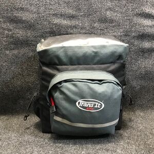 TransIt Epic Grey/Black Bicycle Bag Travel Luggage w/ Quick Release & Rain Cover